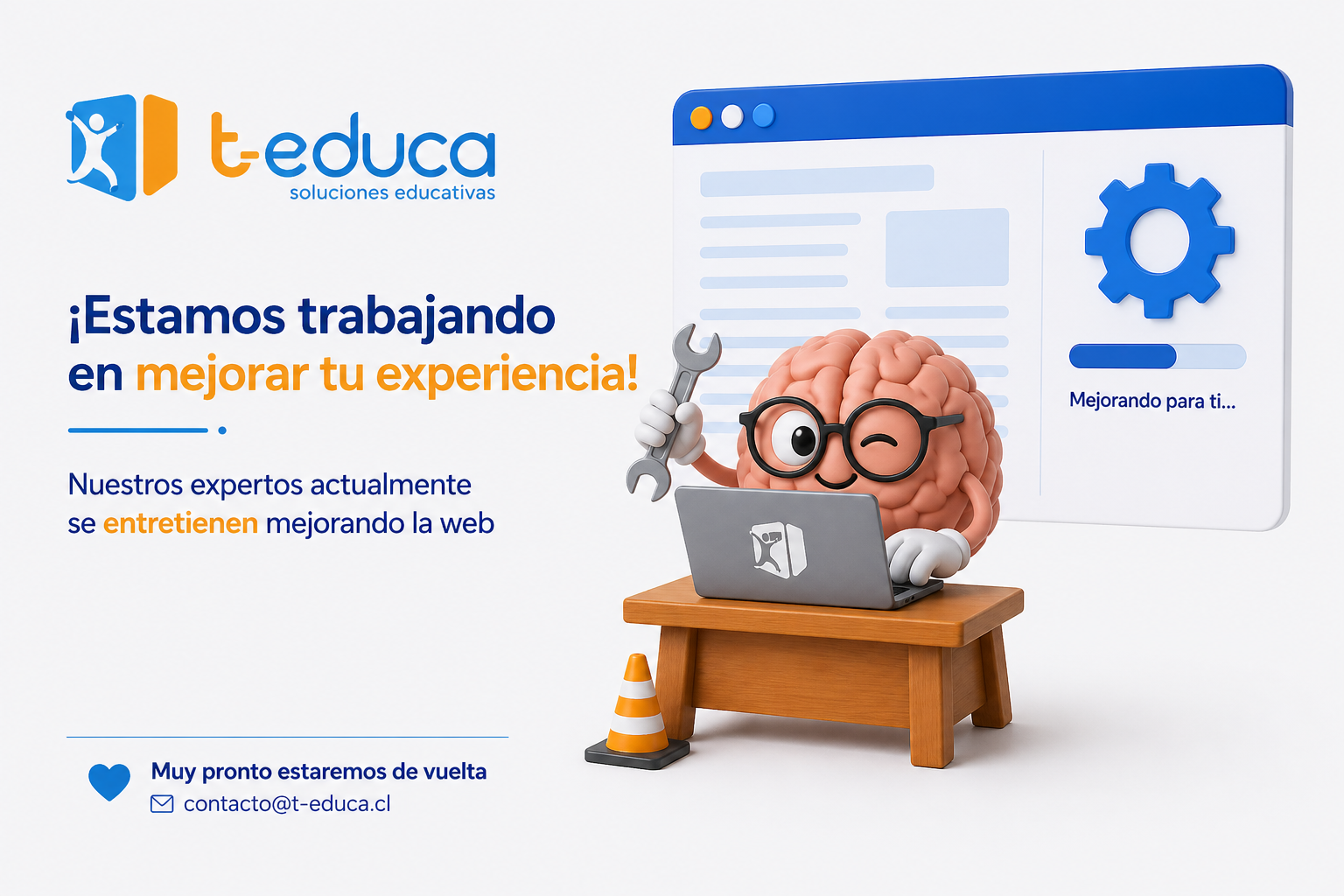 Estamos trabajando en mejorar tu experiencia - t-educa